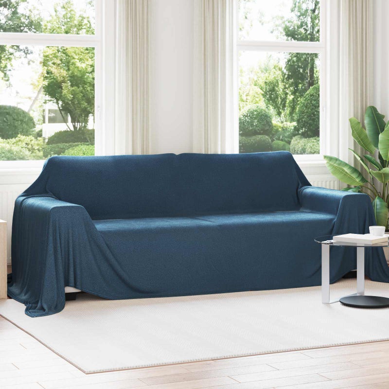 Koce narzutowe 6 pcs Granatowy 350 x 270 cm Polar vidaXL