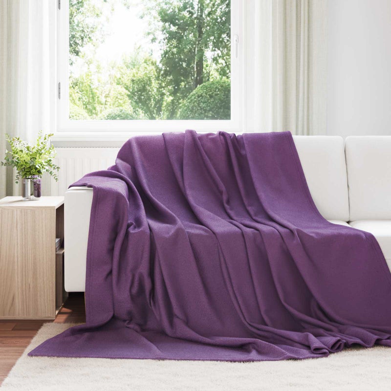 Koce narzutowe 6 pcs Fioletowy 240 x 220 cm Polar vidaXL