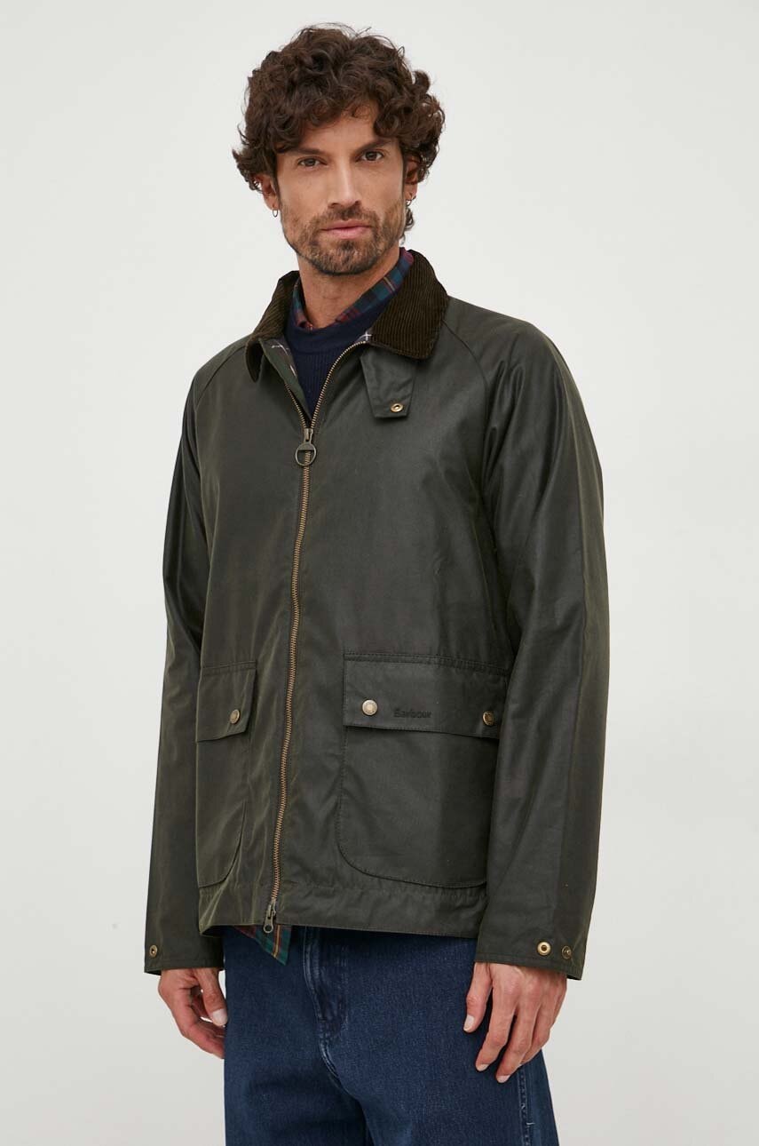 Barbour kurtka bawełniana Short Bedale Wax Jacket
