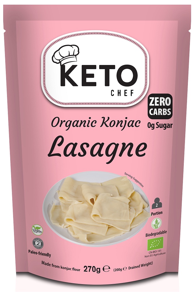 Better Than Foods Makaron keto konjac typu noodle lasagne bezglutenowy 270 g Bio