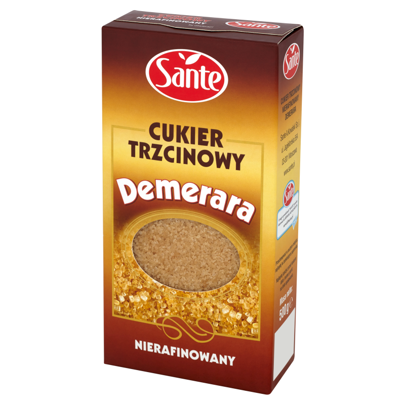 Sante Cukier trzcinowy nierafinowany Demerara 500 g
