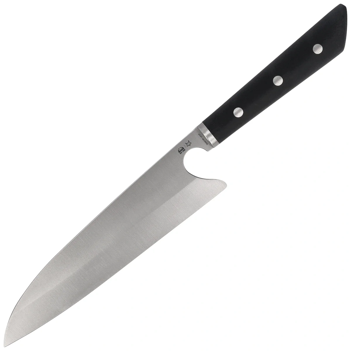 Nóż kuchenny Due Cigni PratiKO 3 - Gyuto Black G10, Satin Sandvik 12C27 225 by Michele Massaro (2C 3002)