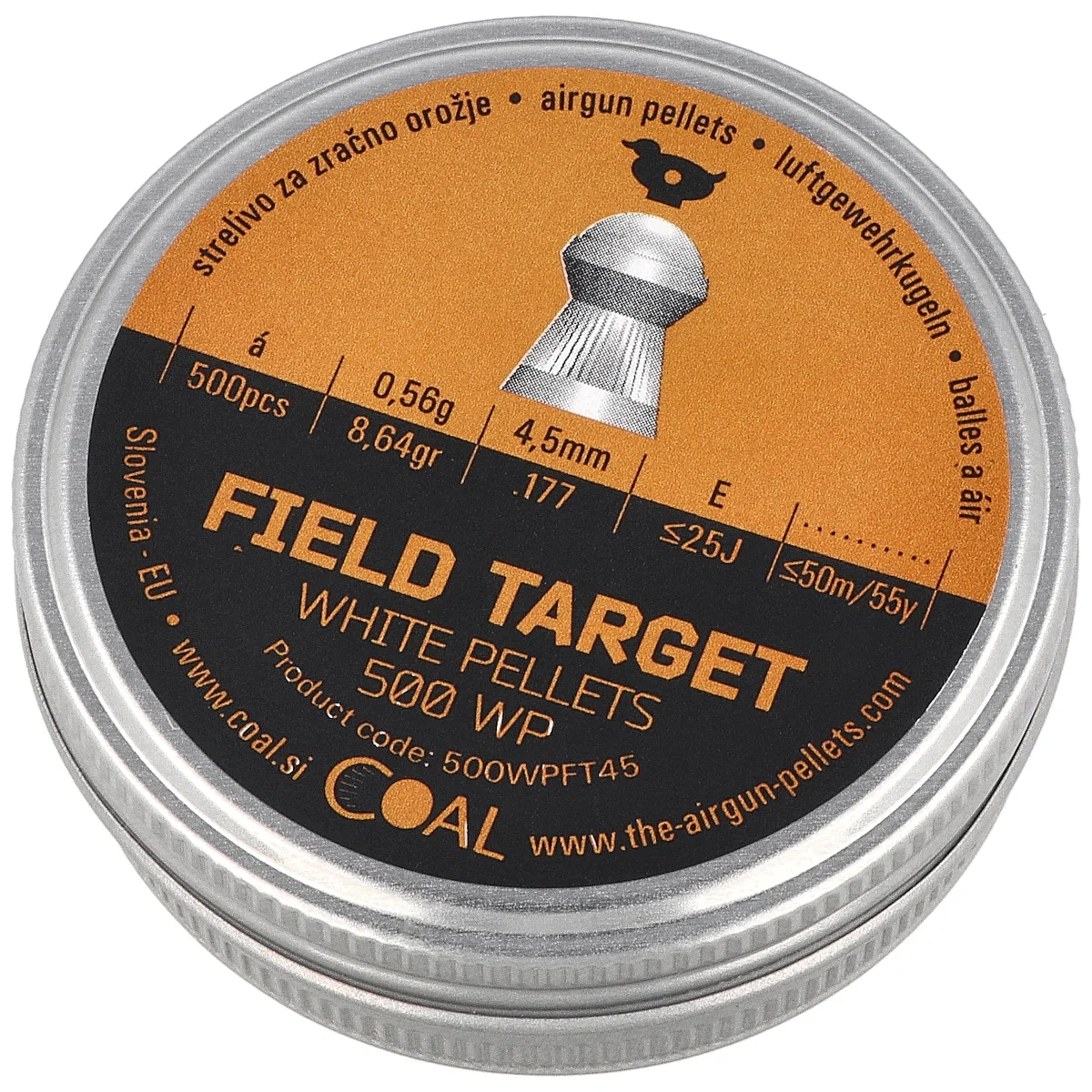 Śrut Coal Field Target 4.5 mm, 500 szt. 0.56 g / 8.64 gr (500WPFT45-1)