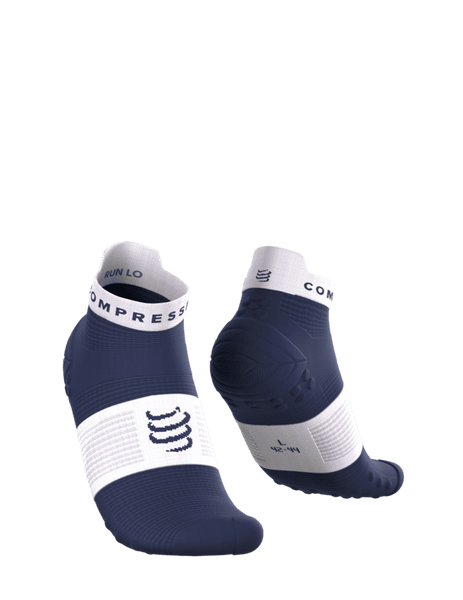 COMPRESSPORT Skarpetki do biegania krótkie PRORACING SOCKS V4 RUN LOW peacoat/white