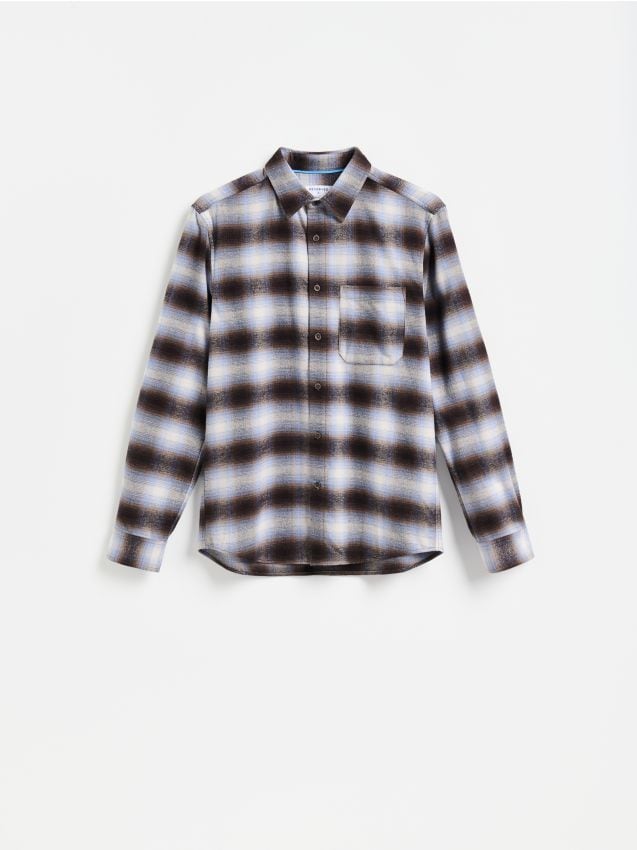 Reserved - Koszula regular fit w kratę - wielobarwny