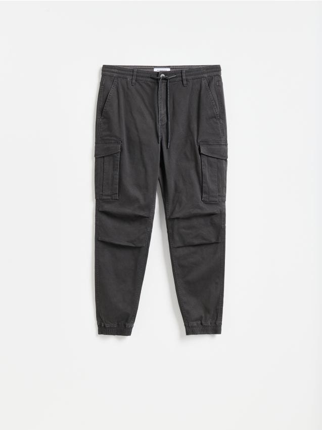 Reserved - Spodnie jogger cargo - ciemnoszary