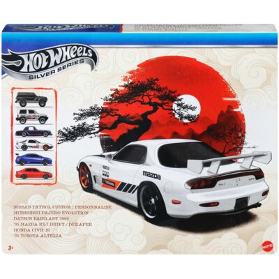 Zestaw pojazdów Hot Wheels Silver Series Streets of Japan JLB23 (6 szt.)