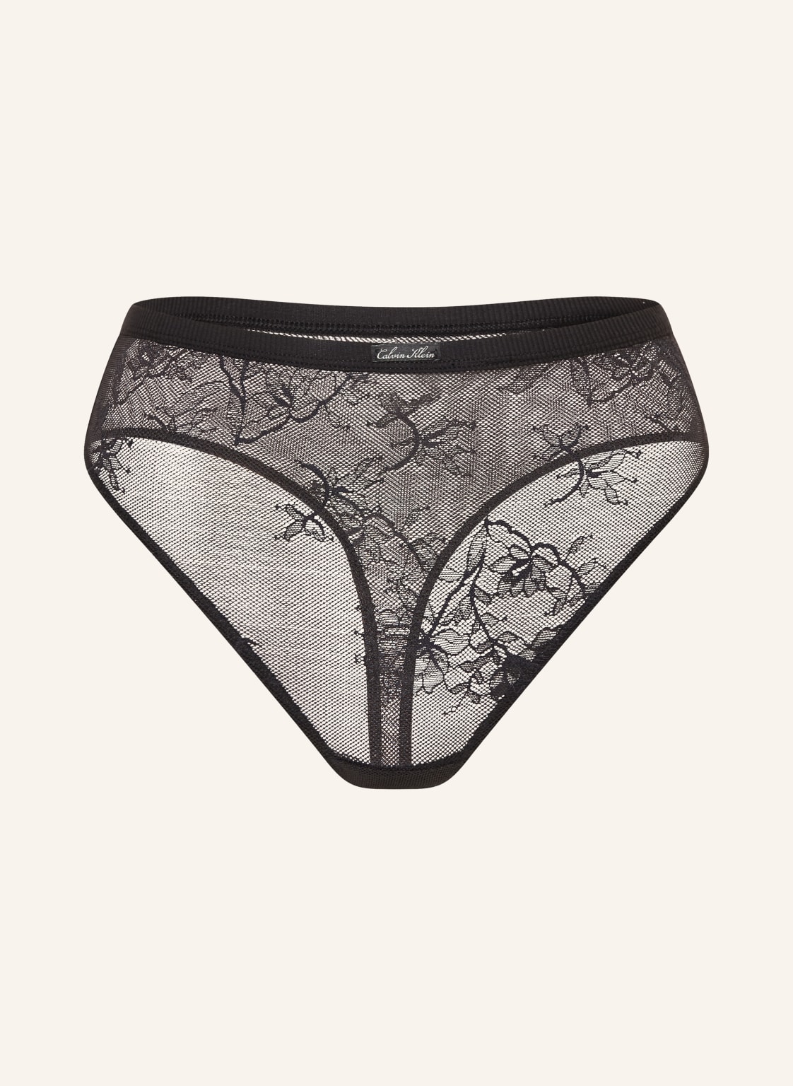 Calvin Klein Figi Z Wysokim Stanem Icon Lace schwarz