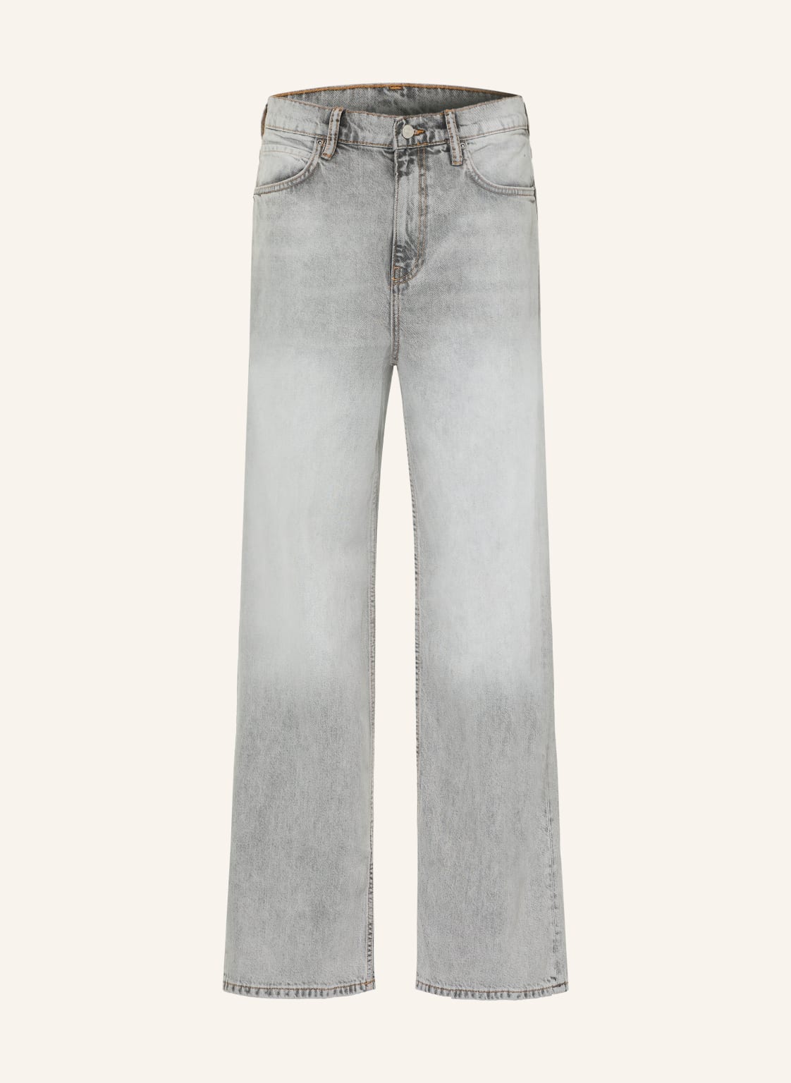 Allsaints Jeansy Lenny Wide Fit grau