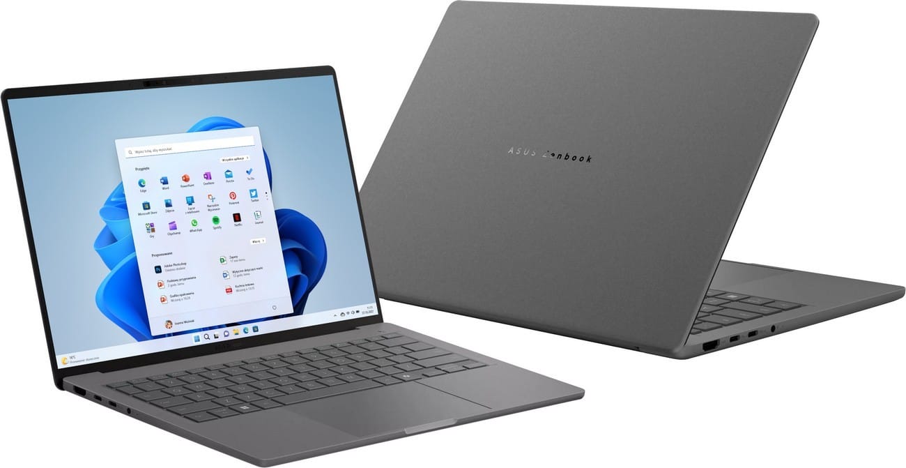 ASUS ZenBook A14 OLED UX3407NA-QD174W - Snapdragon X2-88-100 14'' 16GB 512GB W11H Szary 90NB1712-M00940