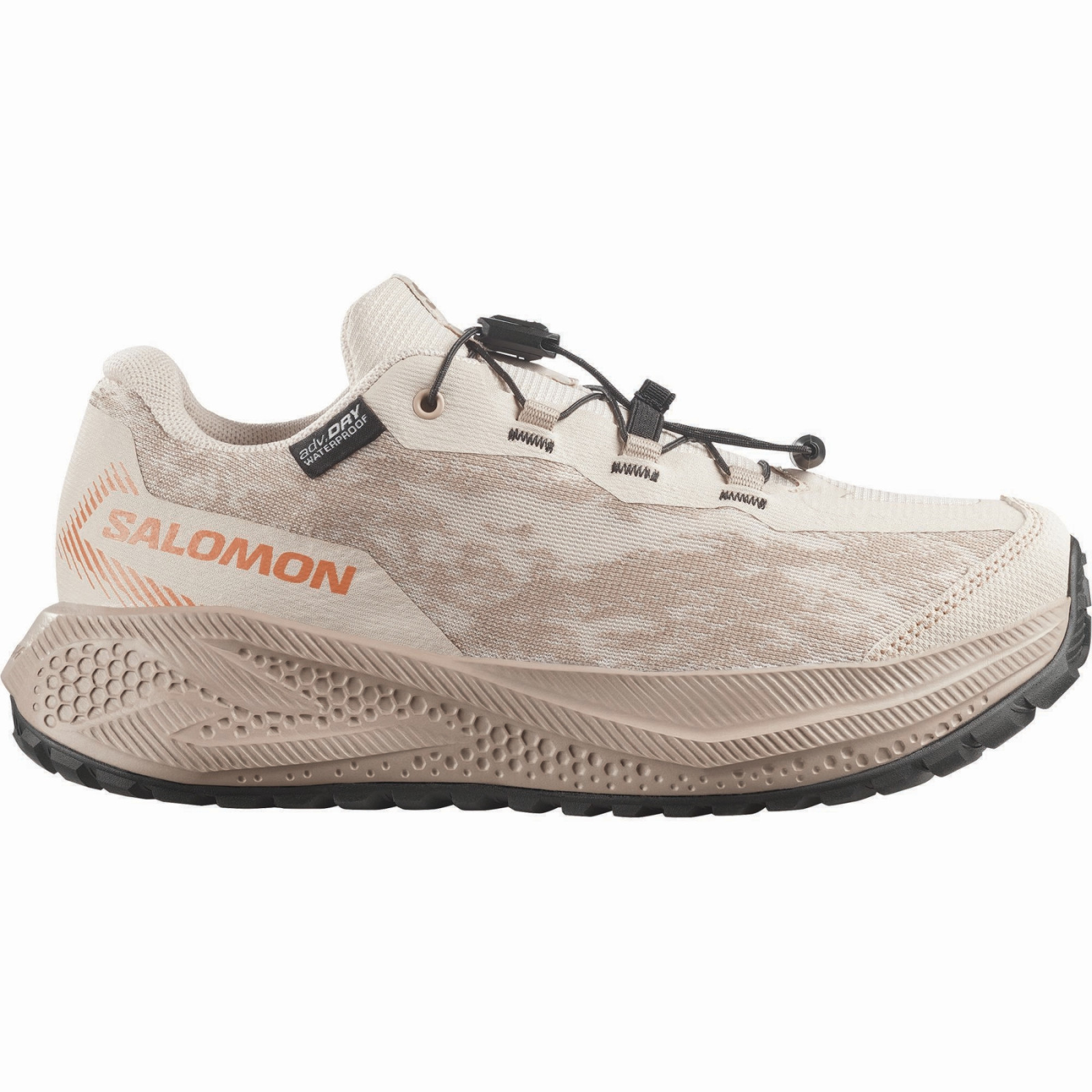Buty dziecięce Salomon Aero Grvl Wp J Tapioca-White Pepper-Nectarine Rozmiar butów (UE): 37 / Kolor: beżowy