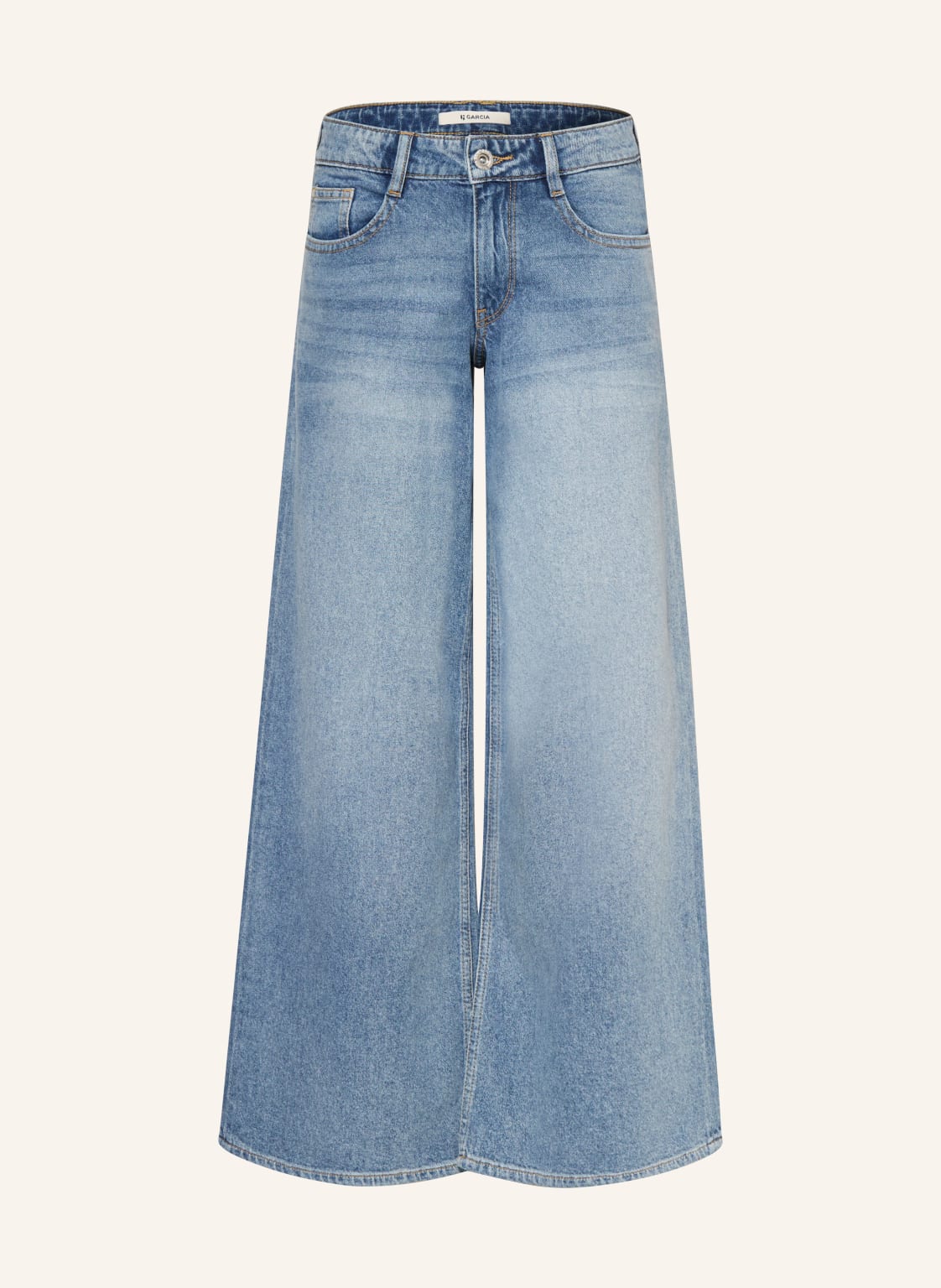 Garcia Jeansy Wide Fit blau