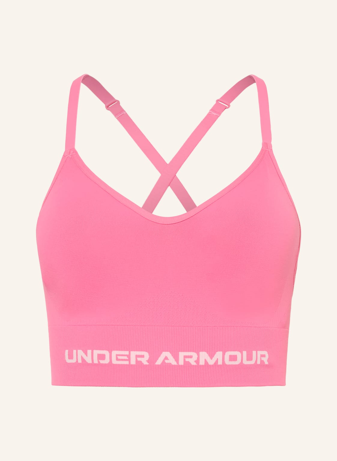 Under Armour Biustonosz Sportowy Ua Vanish Seamless Low pink
