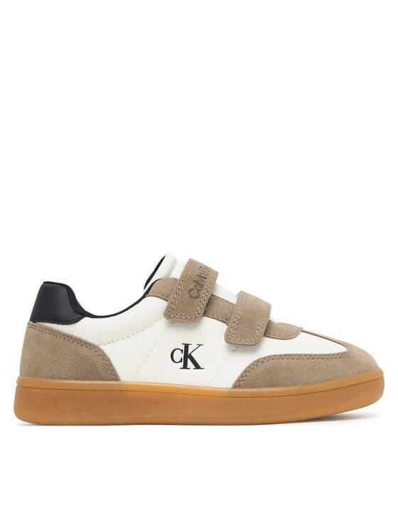 Calvin Klein Sneakersy Low Cut Velcro Sneaker V1X9-83443-0318 S Beżowy