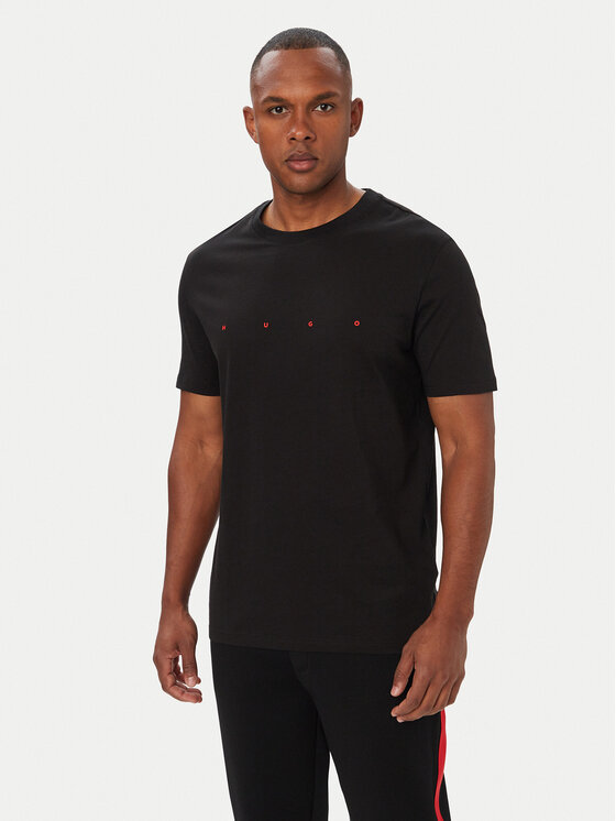 HUGO T-Shirt Dorosi 50566086 Czarny Regular Fit