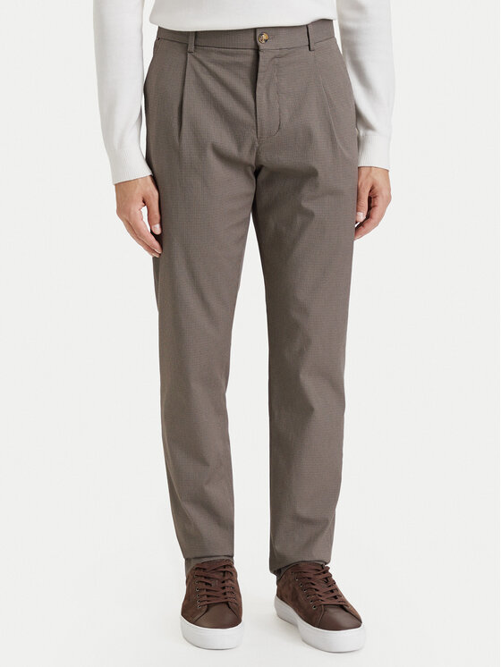 Tommy Hilfiger Chinosy Denton MW0MW44824 Beżowy Straight Fit