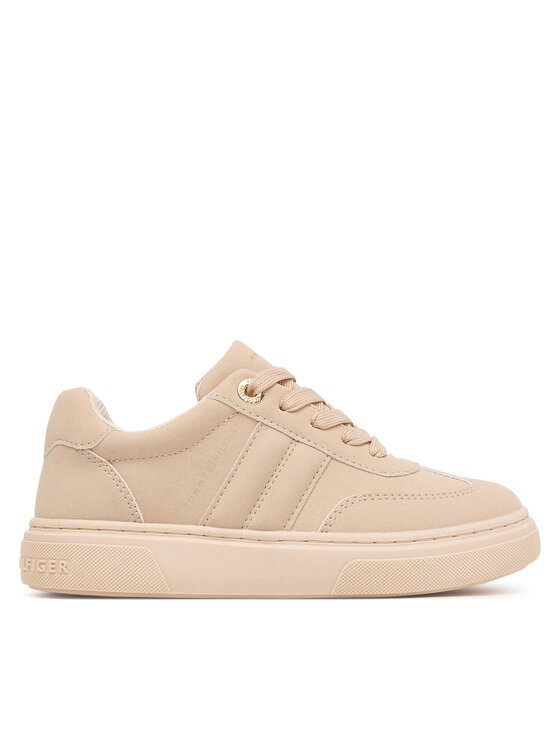 Tommy Hilfiger Sneakersy Low Cut Lace-Up Sneaker T3A9-35086-0315 S Beżowy jasny