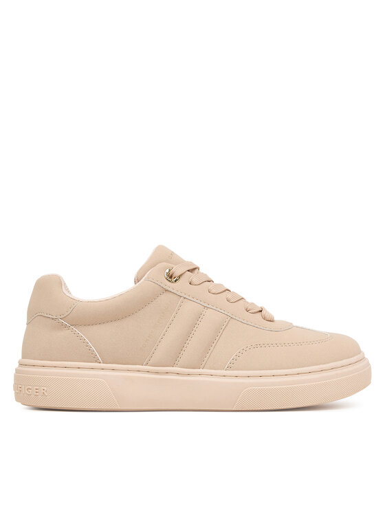 Tommy Hilfiger Sneakersy Low Cut Lace-Up Sneaker T3A9-35086-0315 D Beżowy jasny