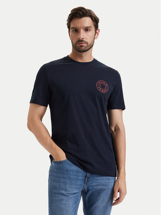HUGO T-Shirt Nemodo 50572303 Granatowy Regular Fit