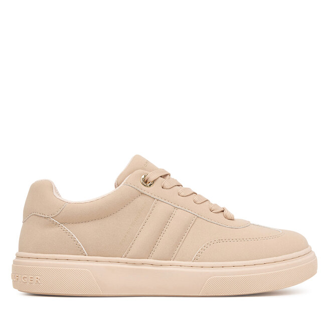 Sneakersy Tommy Hilfiger Low Cut Lace-Up Sneaker T3A9-35086-0315 D Beżowy jasny