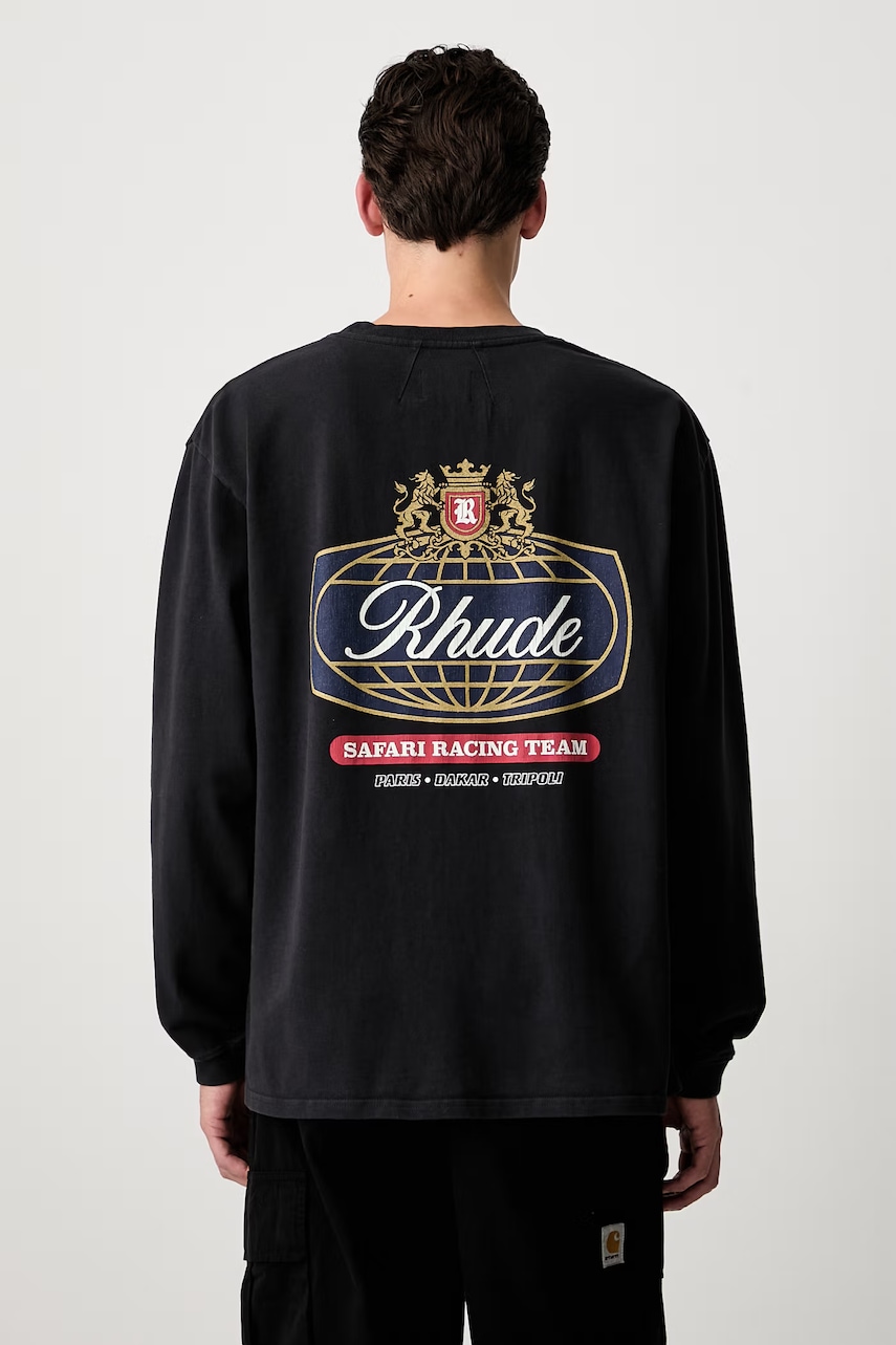 RHUDE longsleeve męski bawełniany