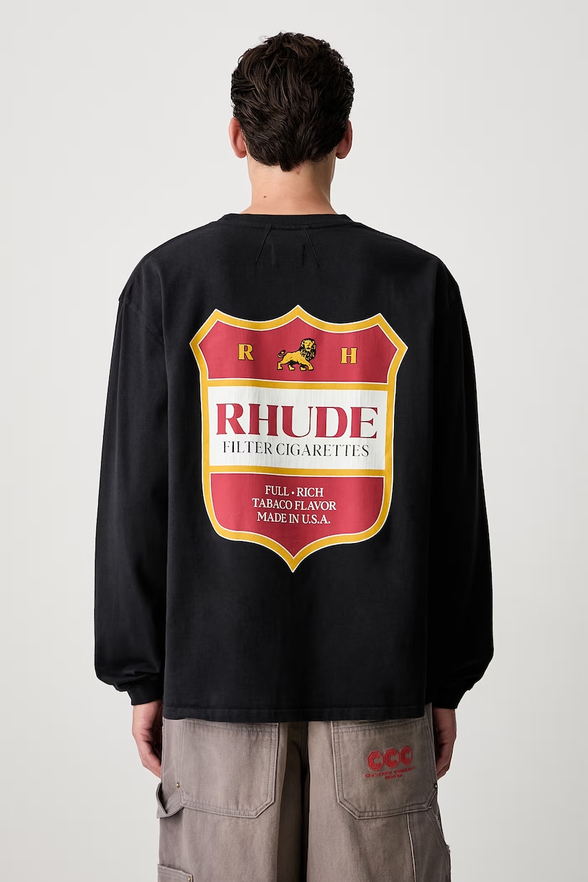 RHUDE longsleeve męski bawełniany
