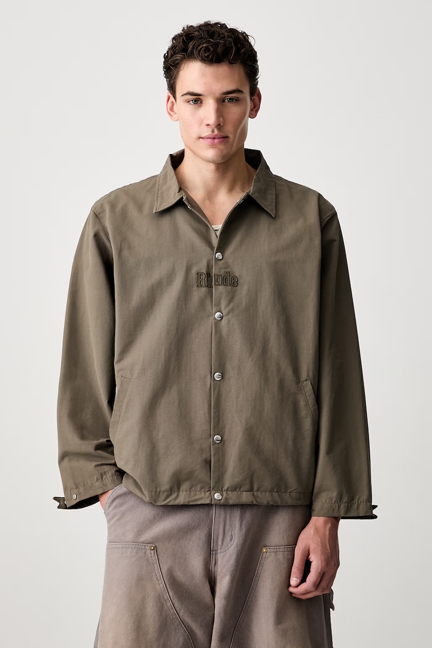 RHUDE krótka kurtka z bawełną męska