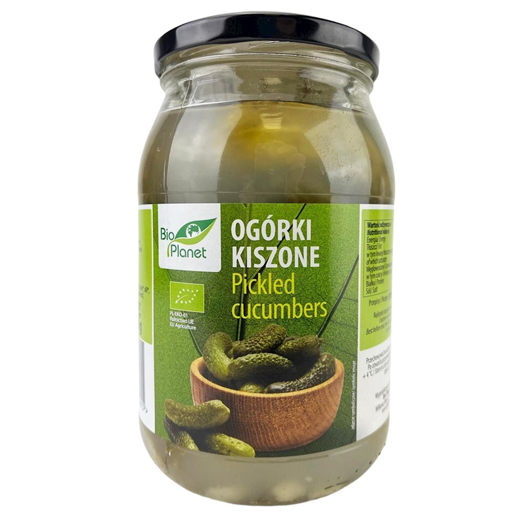 Bio Europa Dystrybutor: Bio Planet S.A., Wilkowa W OGÓRKI KISZONE BIO 820 g (460 g) -