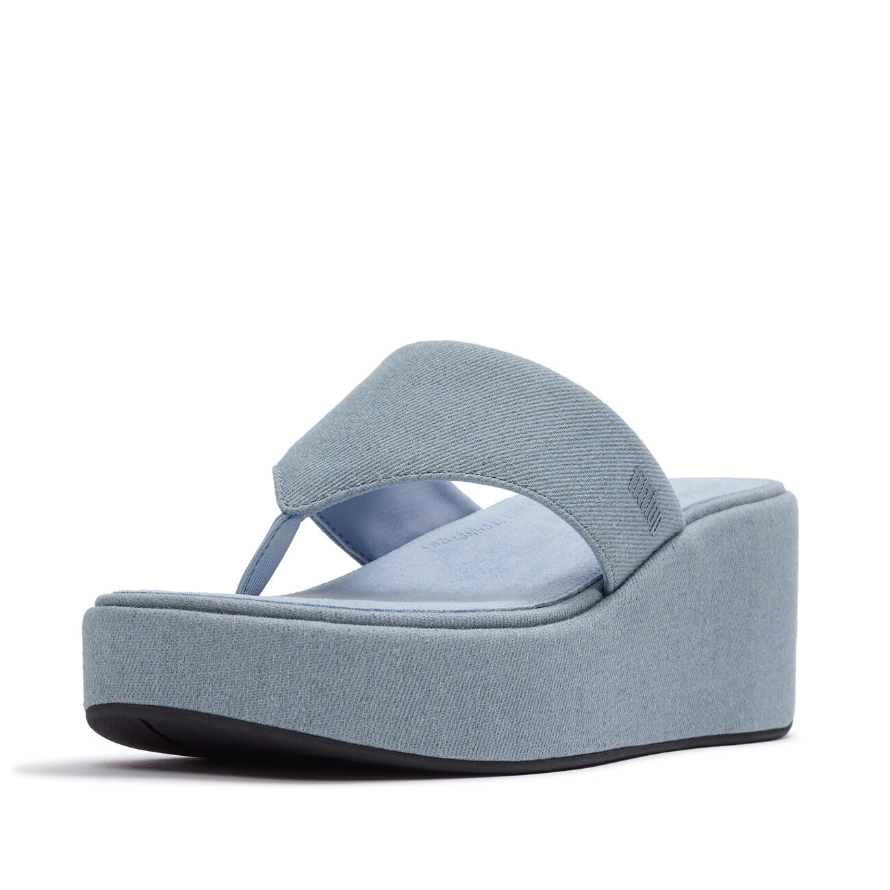 Sandales à bride avant et talon compensé en denim FitFlop