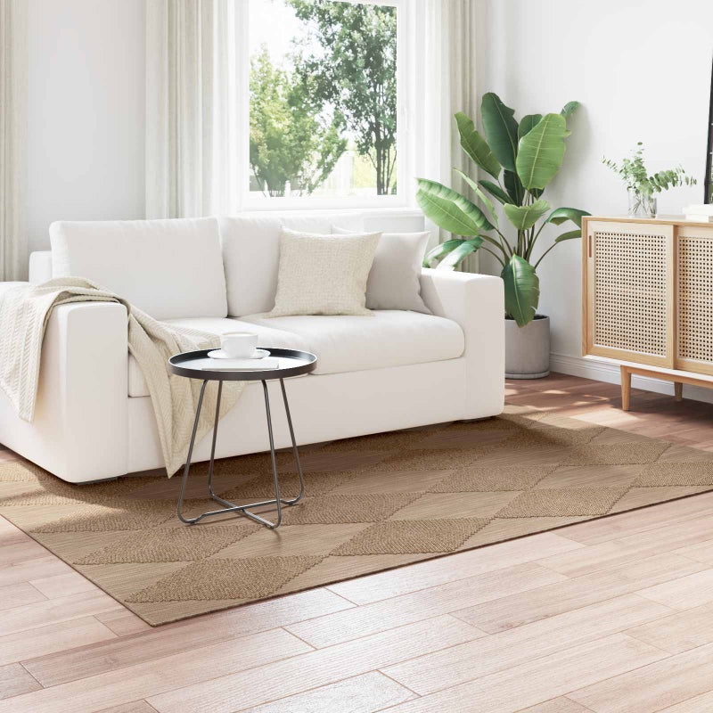 Dywany pokojowe AGIRA Naturalny 200 x 140 cm Poliester vidaXL
