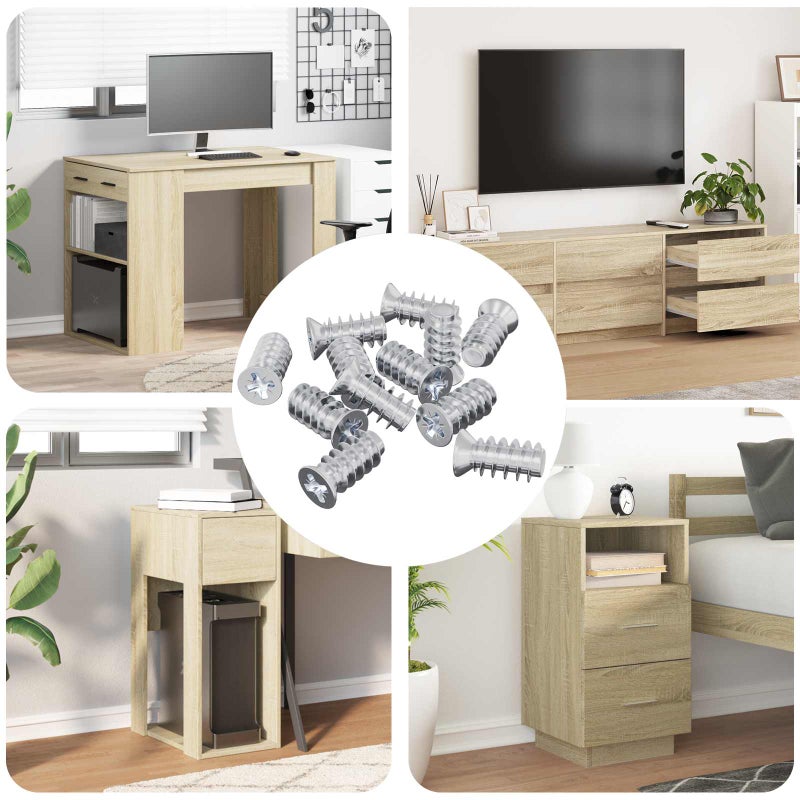 Śruba 10909 pcs Srebrny M6 x 12 mm Żelazo vidaXL