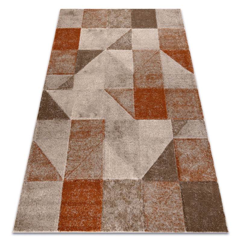 Dywan ARCANA 0822 beż / pomarańczowy geometryczny, nowoczesny 160x220 cm