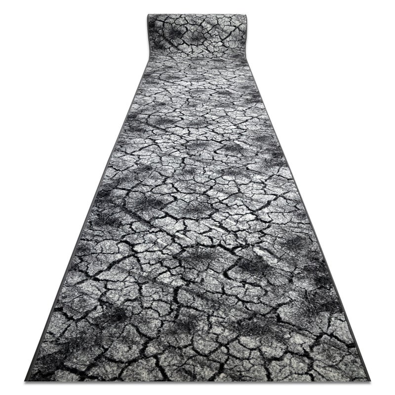Chodnik SILVER Terra popękana ziema szary 100cm 100x1200 cm