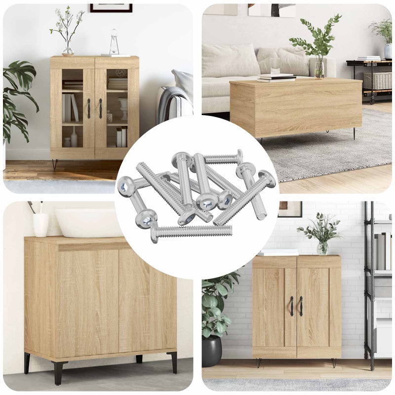Śruba Zablokowująca Gładki 2514 pcs Srebrny Stal vidaXL