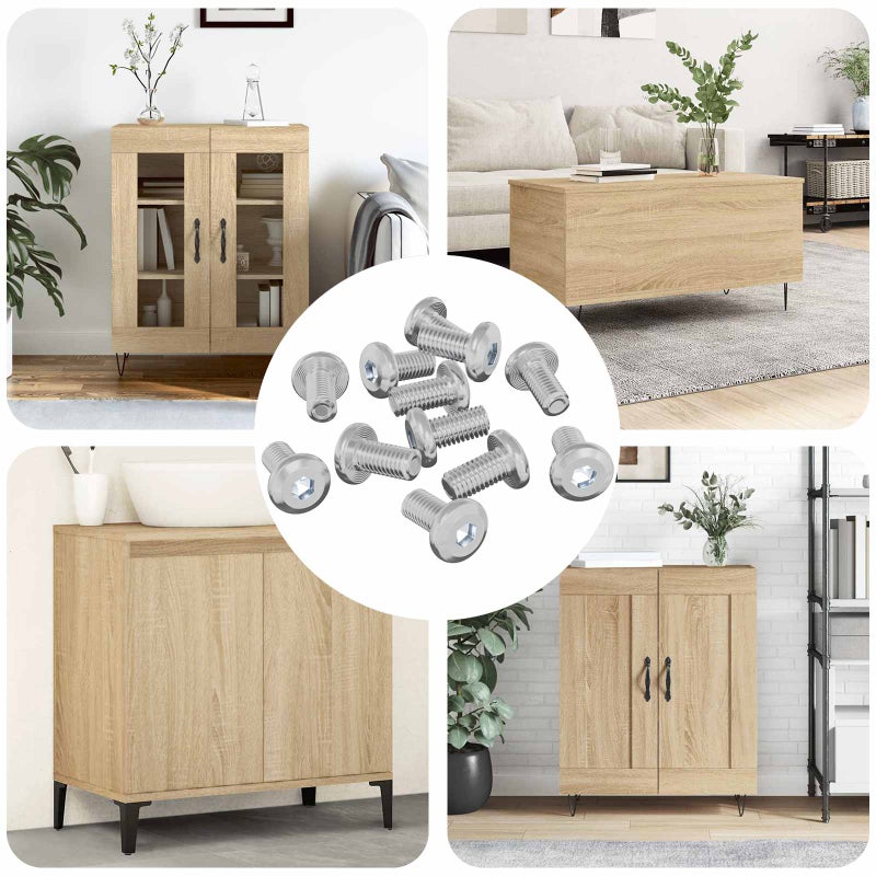 Śruba Zablokowująca Gładki 4865 pcs Srebrny Stal vidaXL