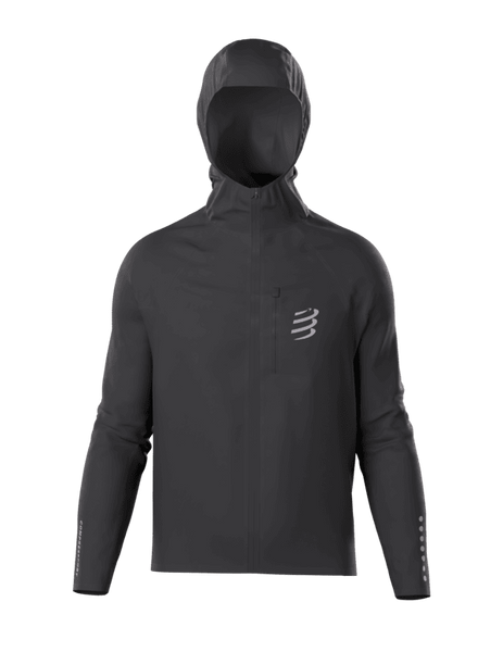 COMPRESSPORT Kurtka biegowa przeciwdeszczowa męska TEMPEST WATERPROOF JACKET black