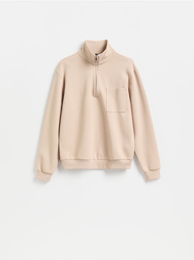 Reserved - Bluza ze stójką - beżowy