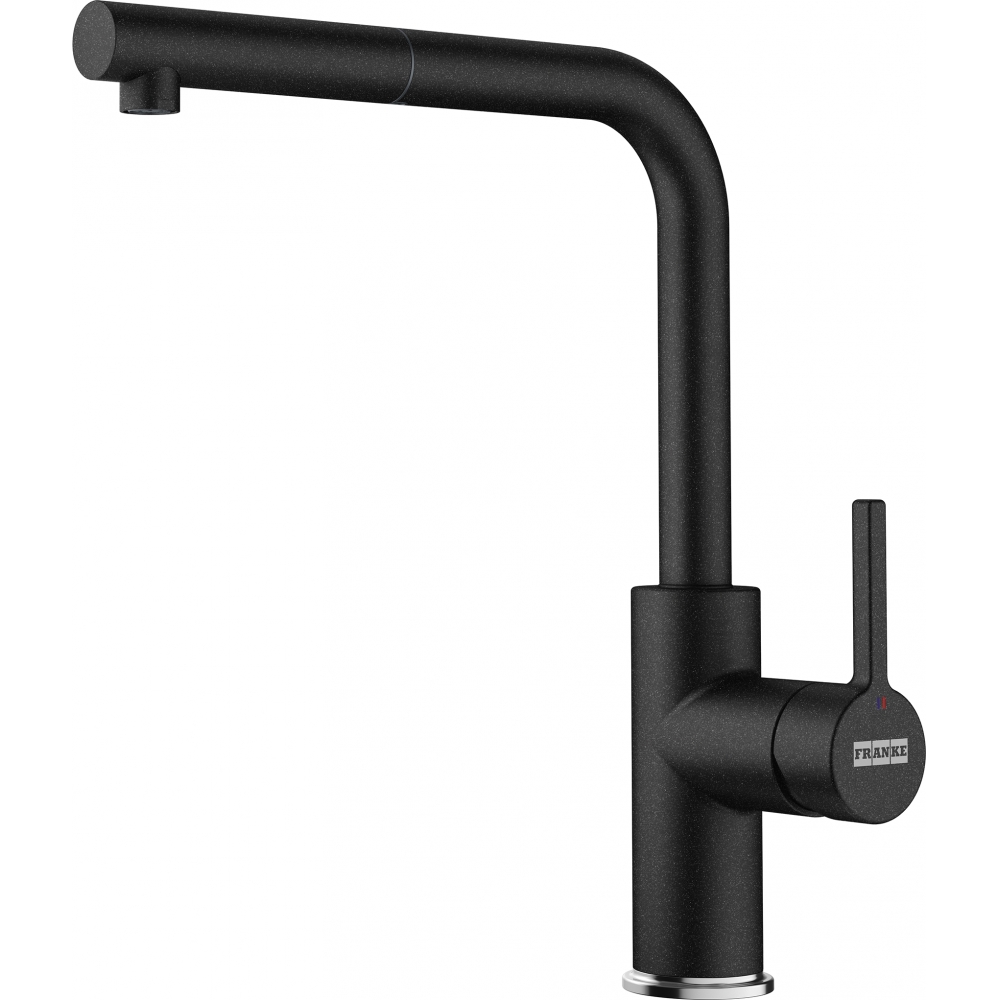 Franke Bateria Urban 2.0 L pull-out Onyx z wyciąganą wylewką