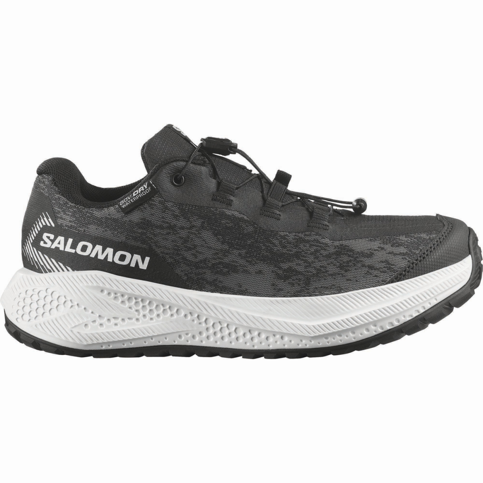 Buty dziecięce Salomon Aero Grvl Wp J Black-White-Black Rozmiar butów (UE): 33 / Kolor: czarny/biały