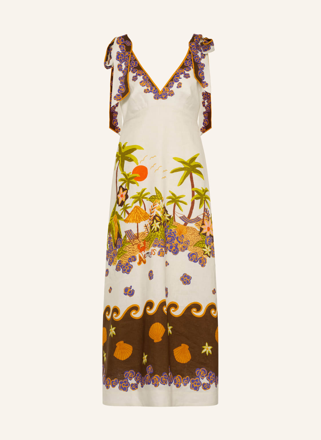 Alémais Sukienka Lniana Island Cove beige