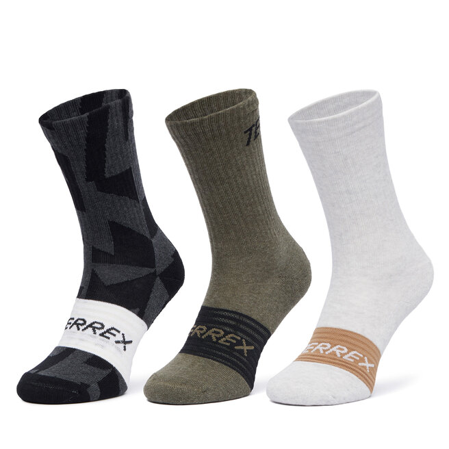 Skarpety długie adidas Terrex Multi 3 Pack Socks JX1094 Kolorowy