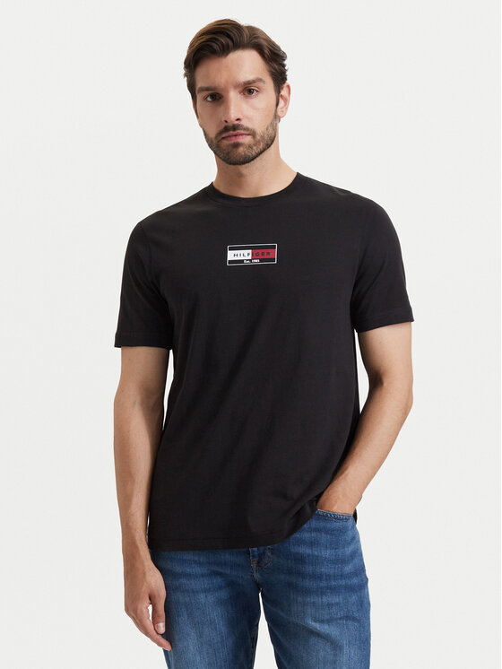 Tommy Hilfiger T-Shirt Brand Love MW0MW44882 Czarny Regular Fit