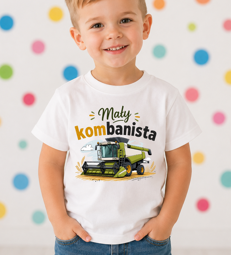 Koszulka dla chłopczyka syna rolnika - MAŁY KOMBAJNISTA