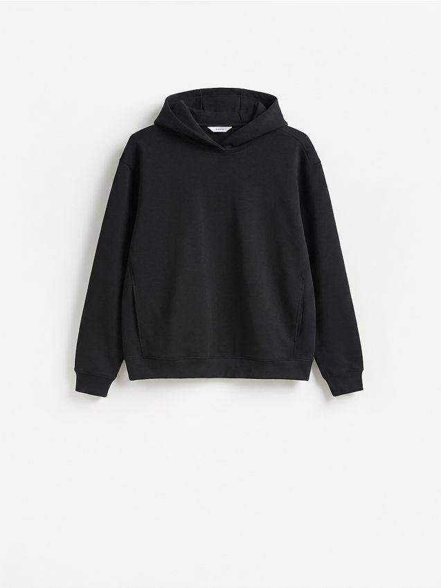 Reserved - Bluza z kaputrem - czarny