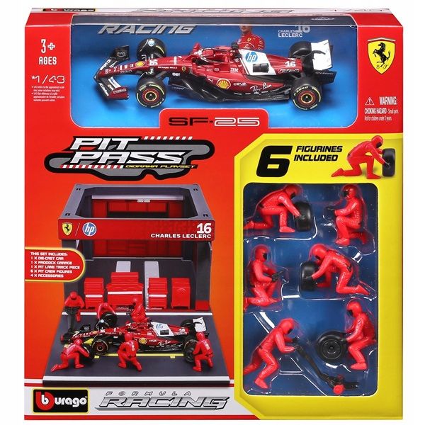 Boks garażowy, pit lane Ferrari Formula Sf25 16 C.Leclerc 143 - model lub pojazd