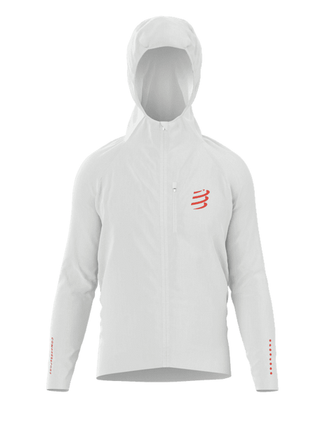 COMPRESSPORT Kurtka biegowa przeciwdeszczowa THUNDERSTORM WATERPROOF JACKET off white