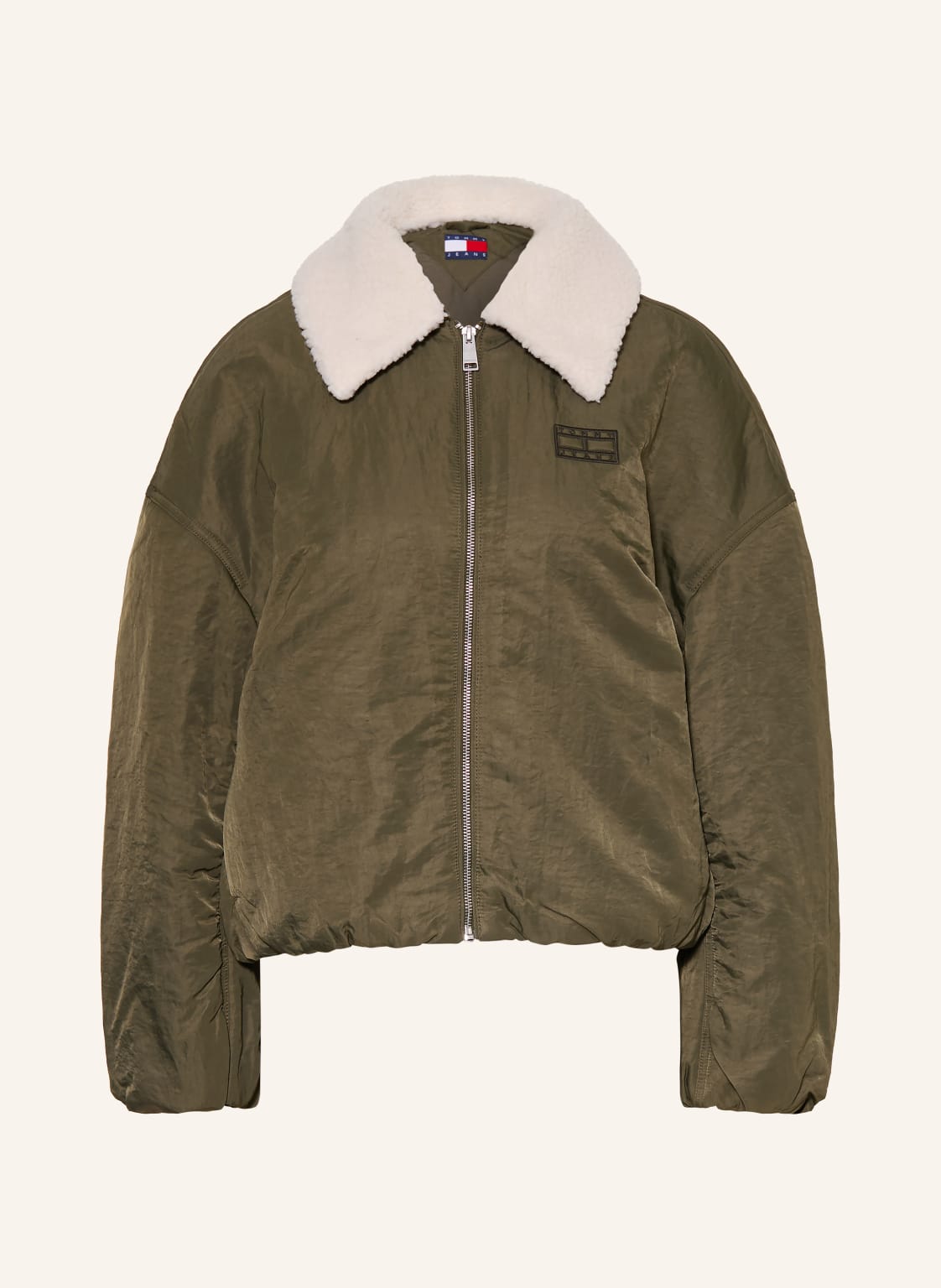 Tommy Jeans Bomberka Z Odpinanym Kołnierzem gruen