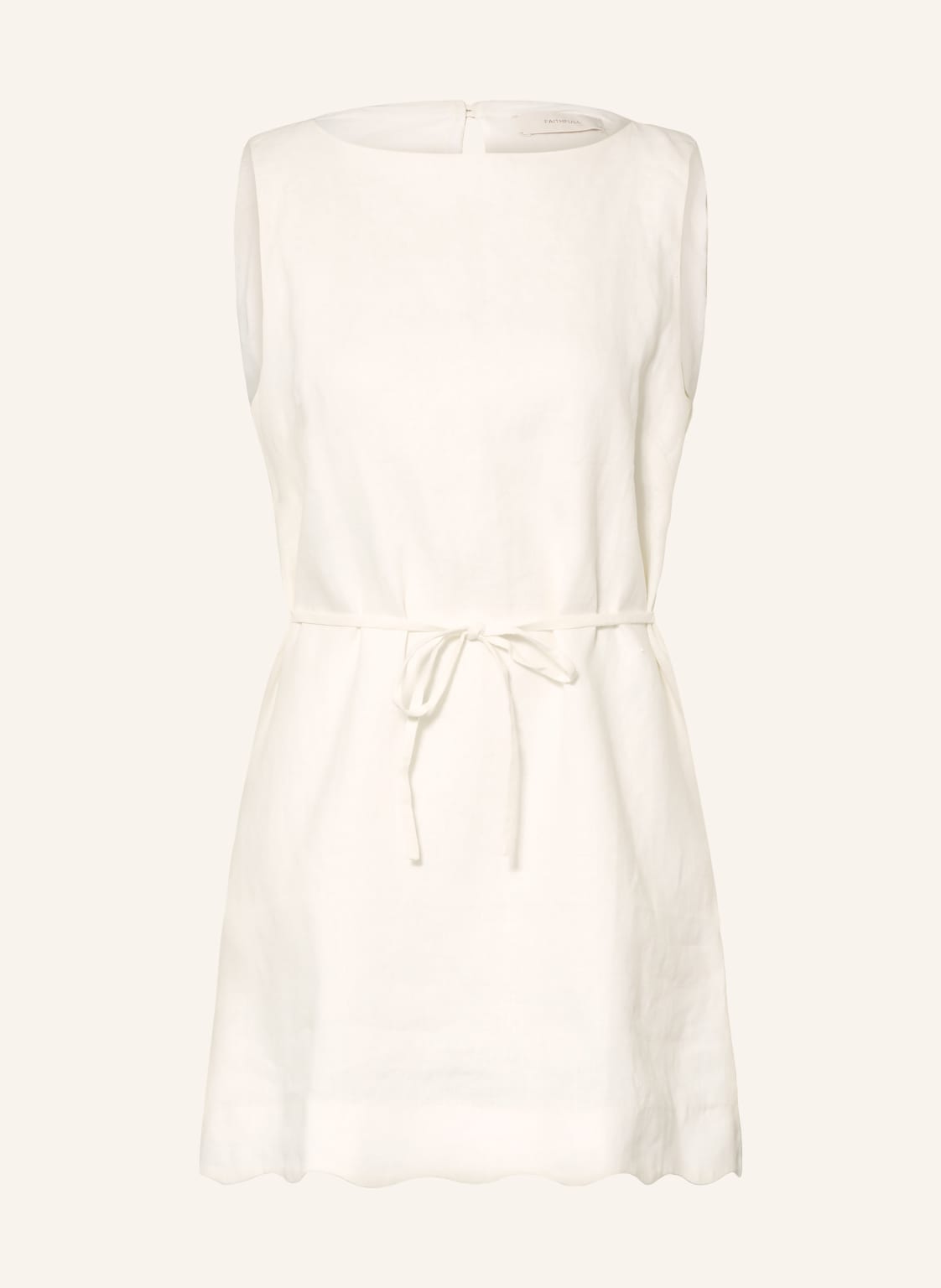 Faithfull The Brand Sukienka Lniana Iria weiss