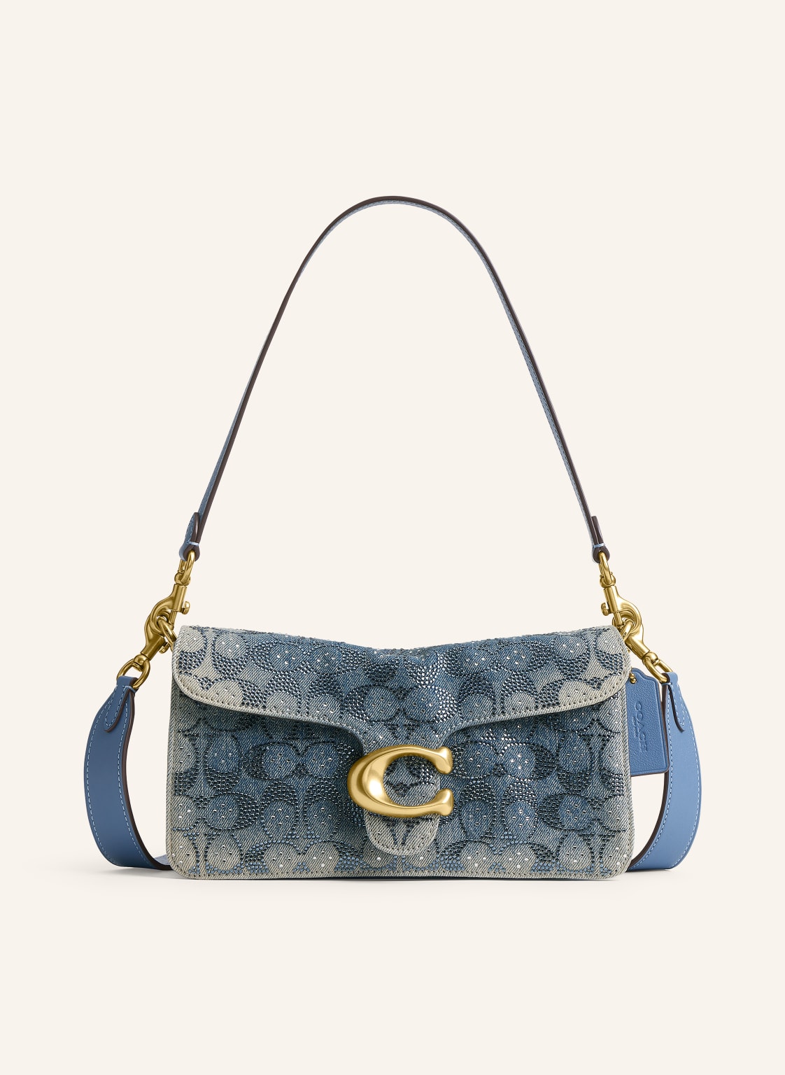 Coach Torebka Na Ramię Tabby 26 Z Kamieniami Ozdobnymi blau