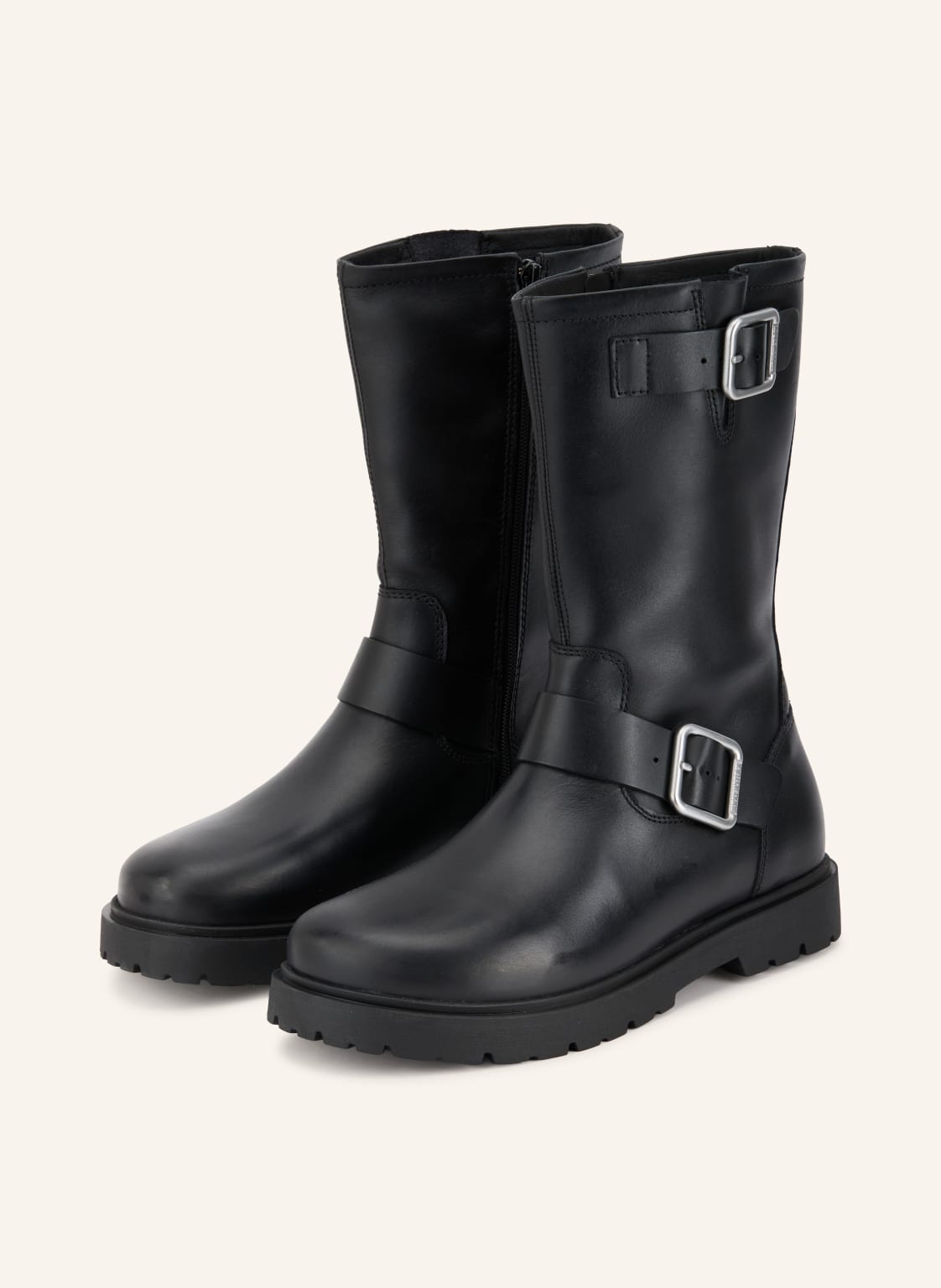Birkenstock Botki Motocyklowe Highwood Mid schwarz